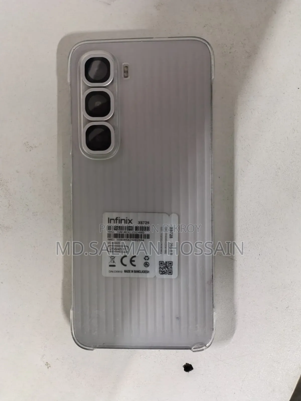 New Infinix Hot 60i 256 GB White