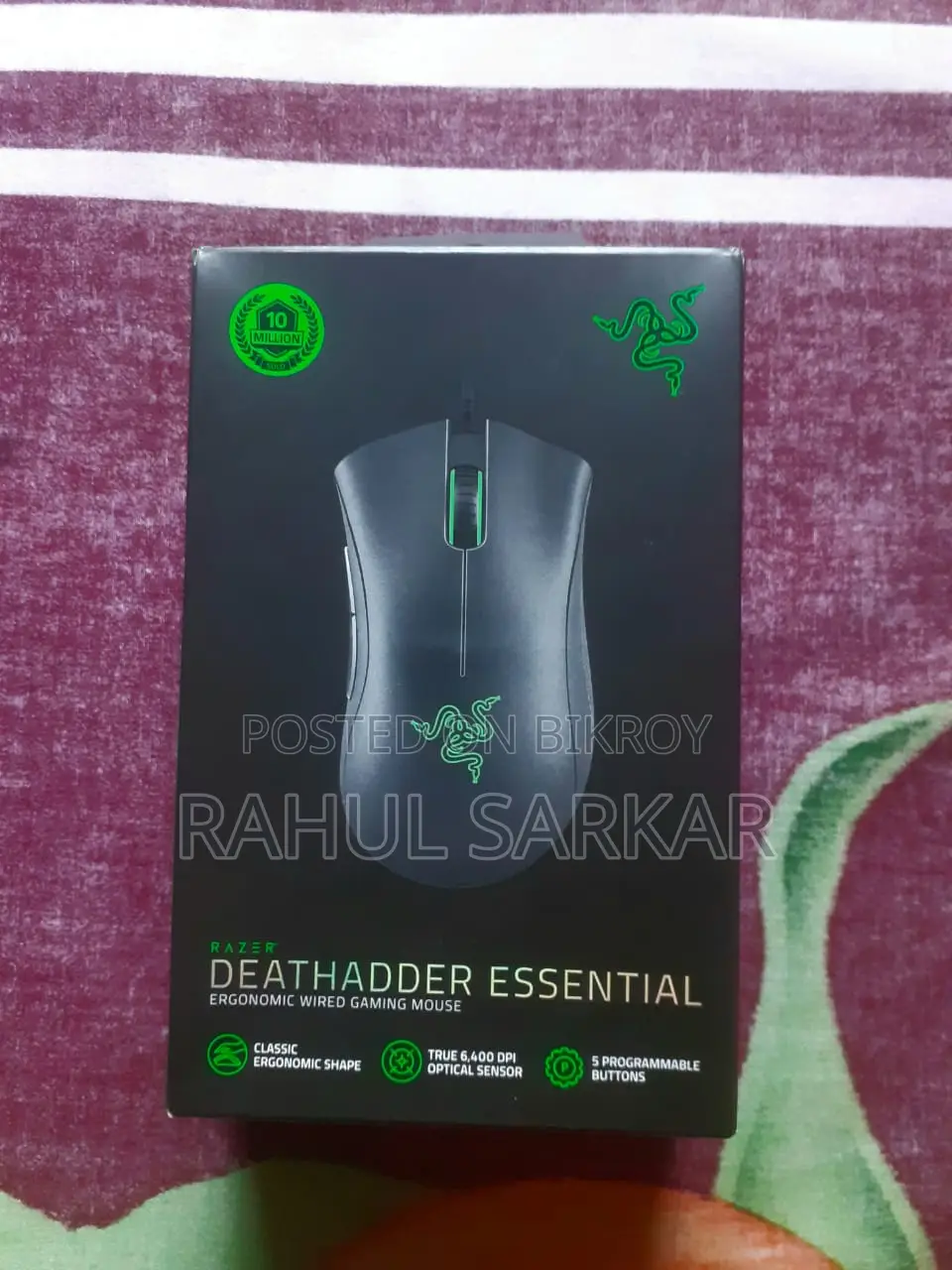 ডেথএডার এসেনশিয়াল গেমিং মাউস - ব্ল্যাক