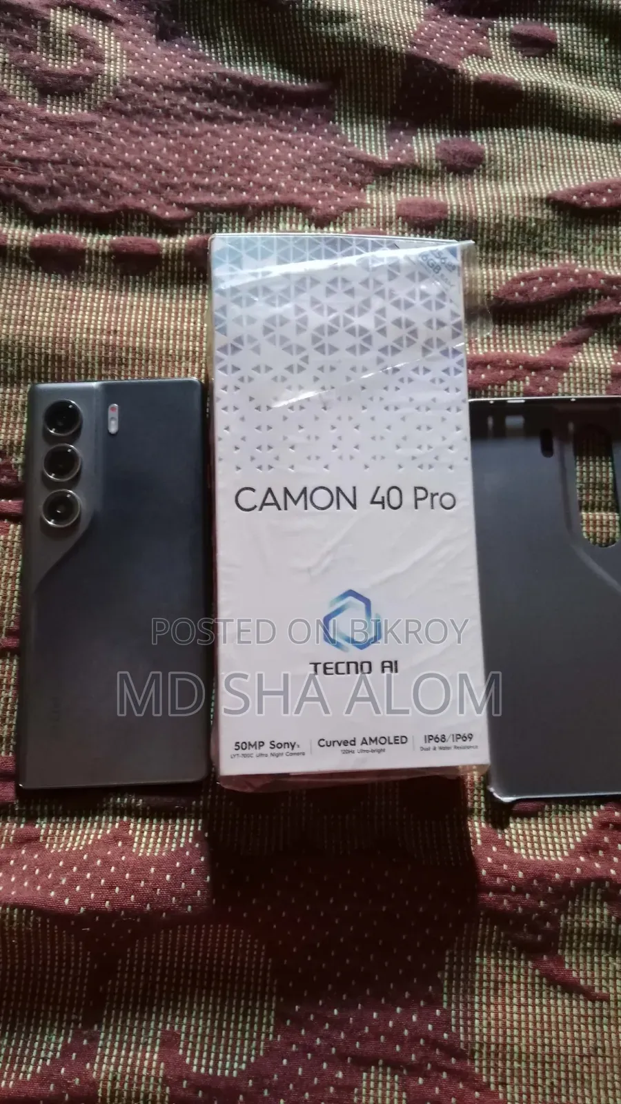 Tecno Camon 40 Pro 4G 256 GB Black