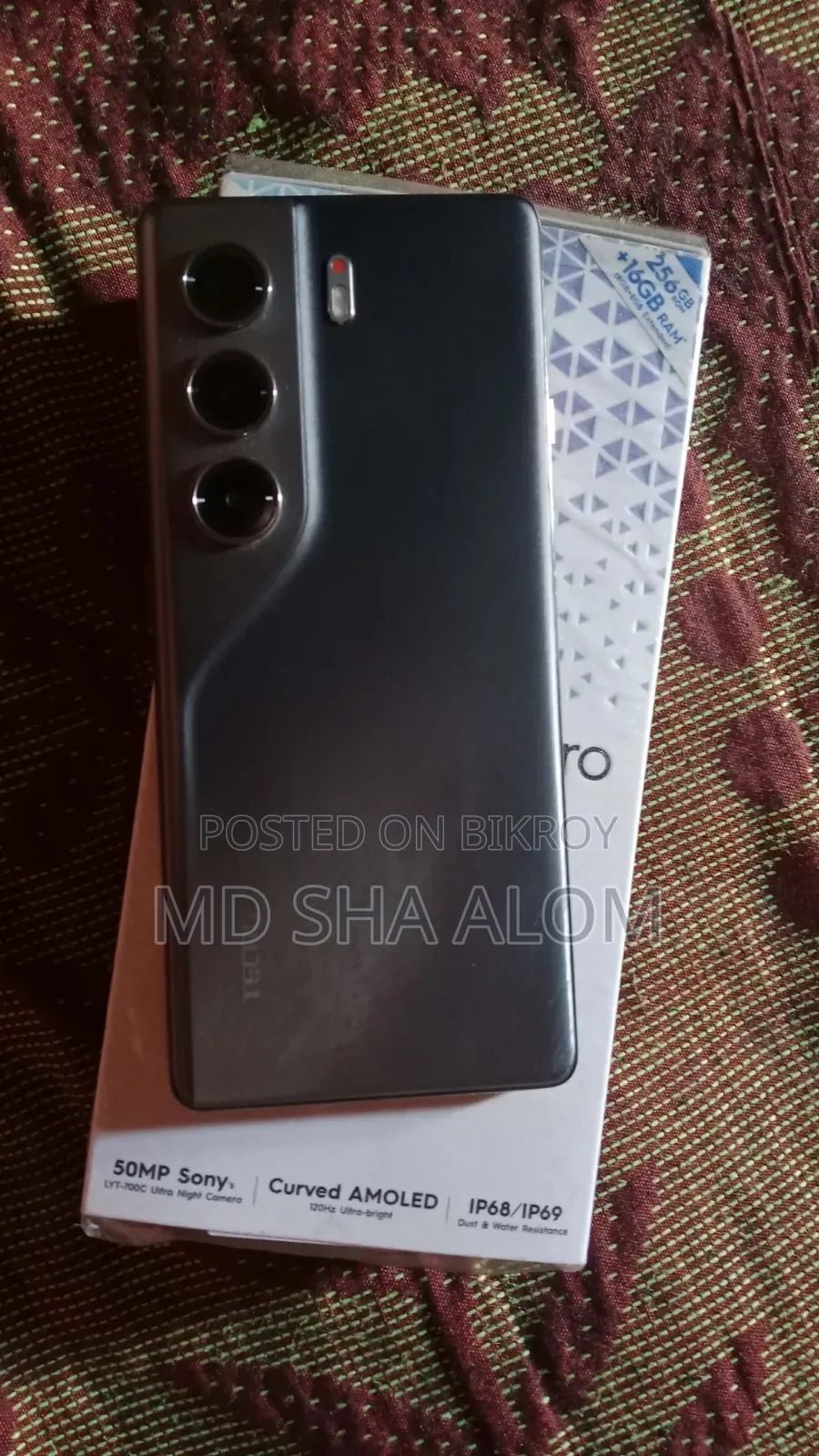 Tecno Camon 40 Pro 4G 256 GB Black