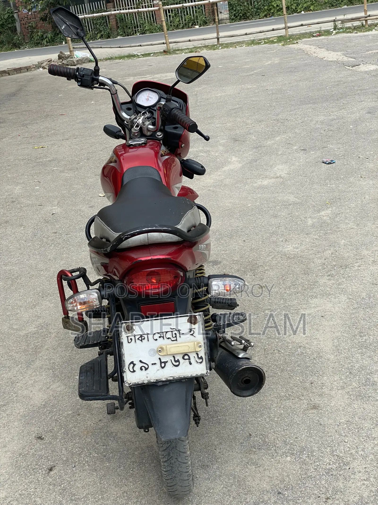 বাজাজ প্লাটিনা ১০০ ২০১৯ লাল