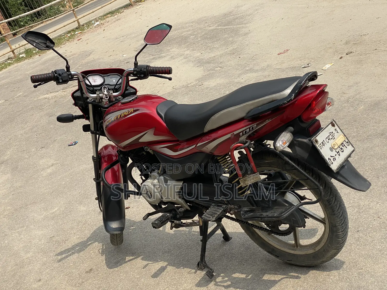 বাজাজ প্লাটিনা ১০০ ২০১৯ লাল
