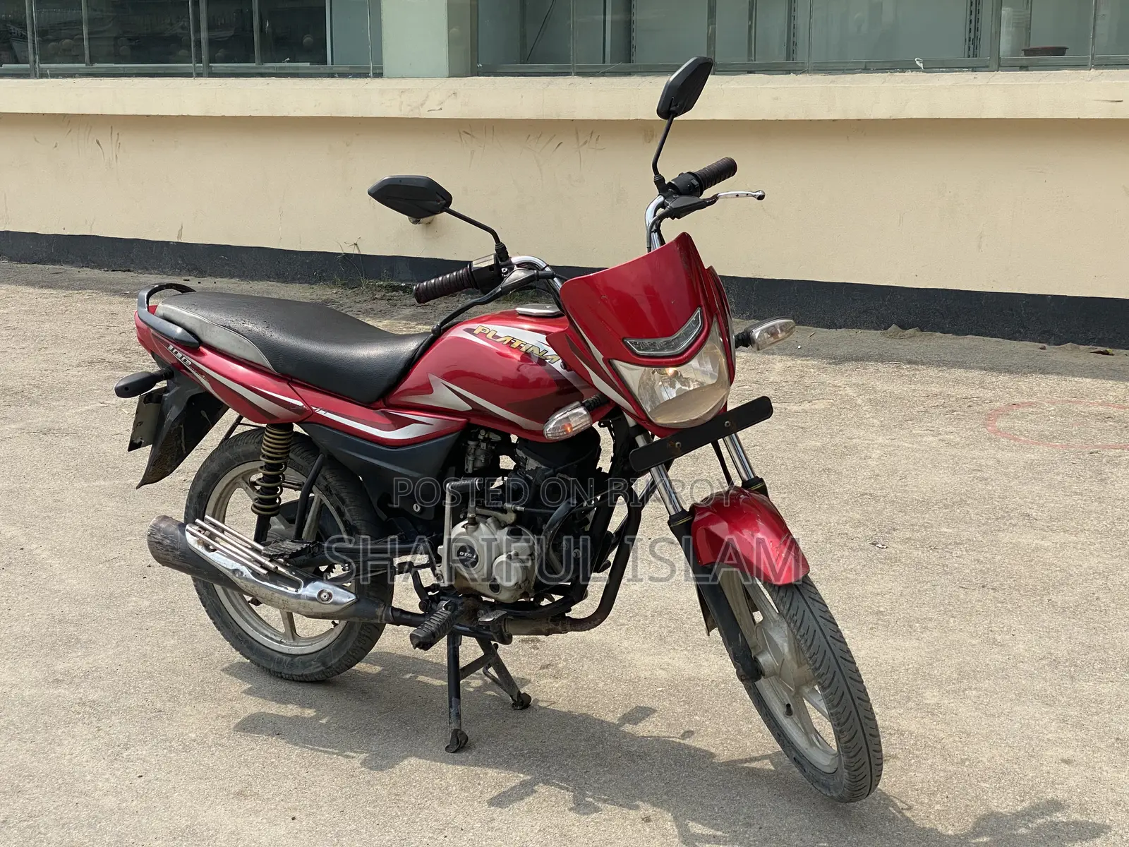 বাজাজ প্লাটিনা ১০০ ২০১৯ লাল