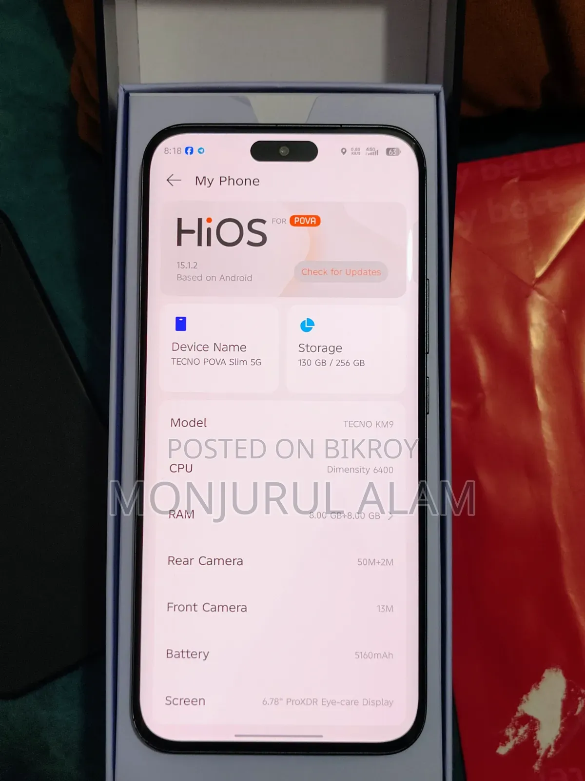 Tecno Pova 5 Pro 256 GB Black