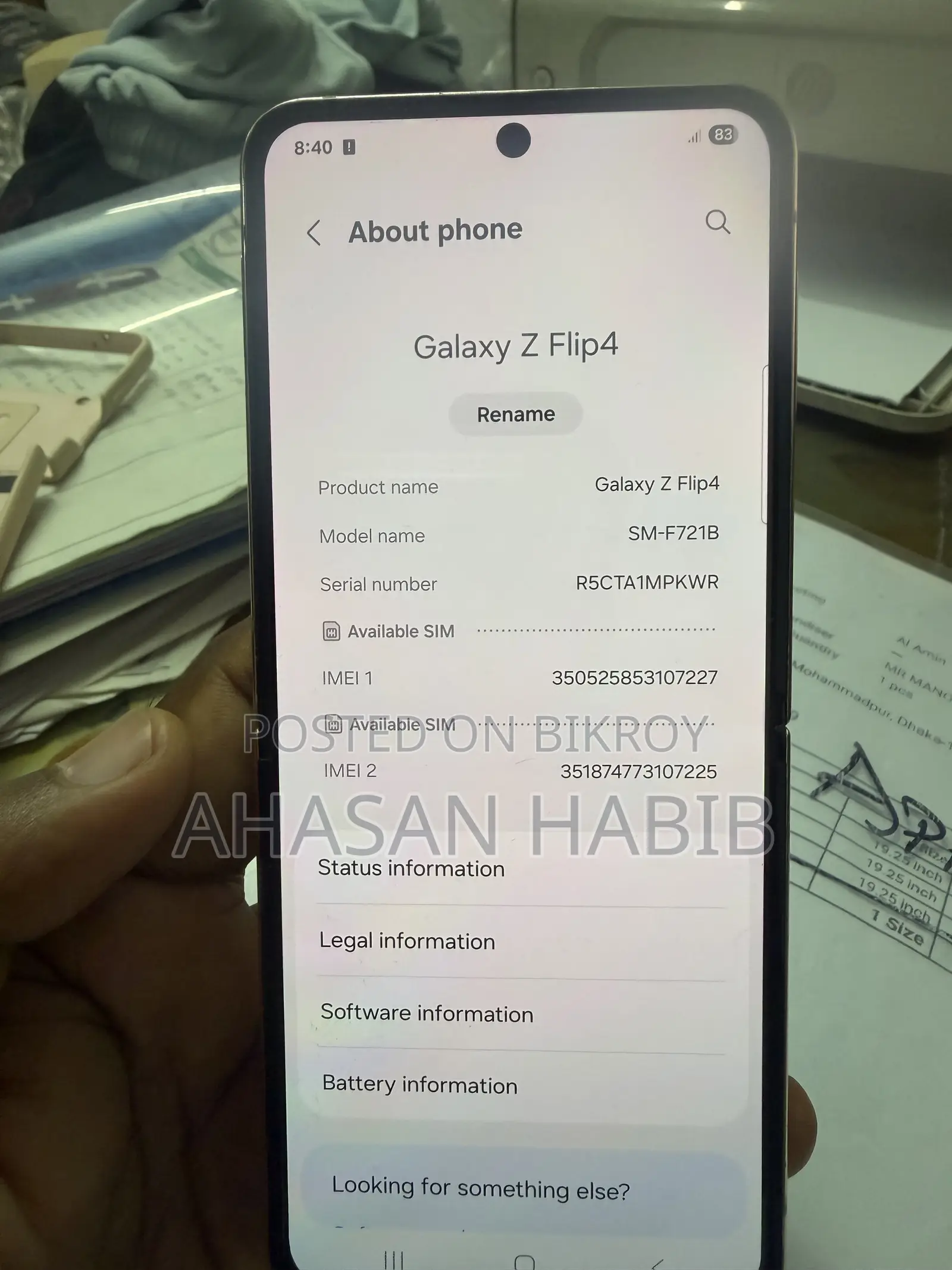 Samsung Galaxy Z Fold4 256 GB Gold