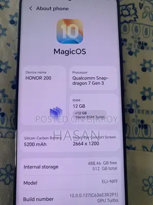 Honor 200 512 GB Black