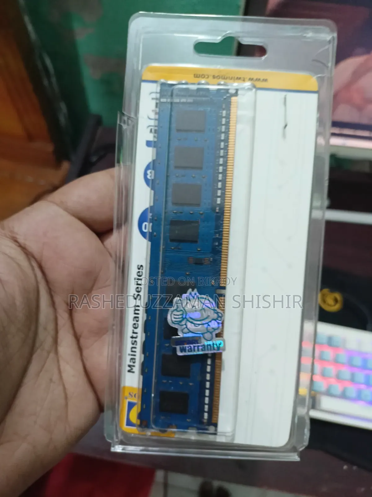 Twinmos 4GB DDR3 Desktop RAM 1600MHz – Fully Working