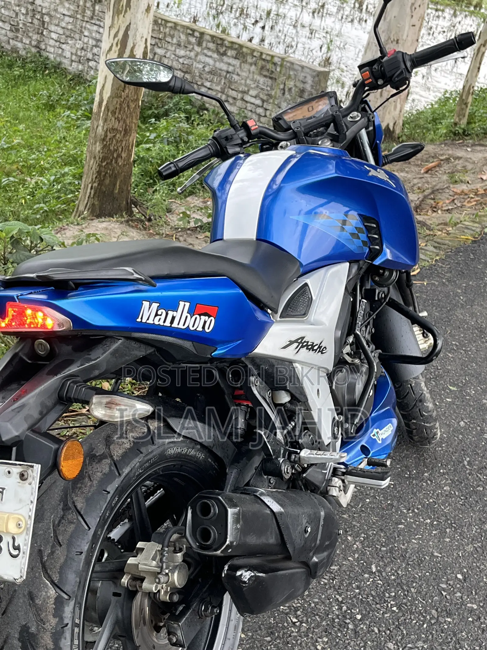 TVS Apache RTR 160 4V 2019 Blue
