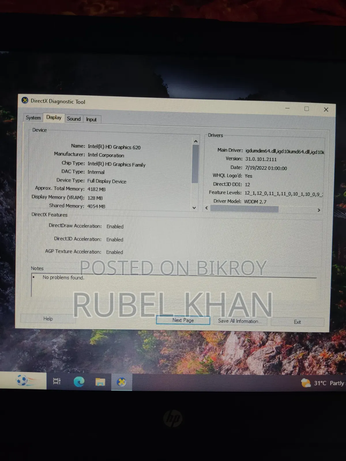 Laptop HP 240 G5 8GB Intel Core i5 HDD 1TB