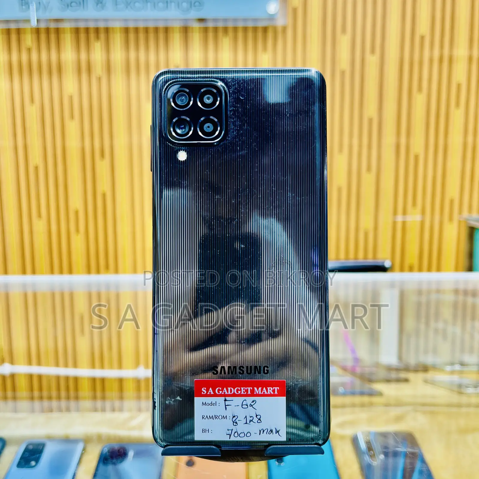 স্যামসাং গ্যালাক্সি এফ৬২ ১২৮ জিবি কালো
