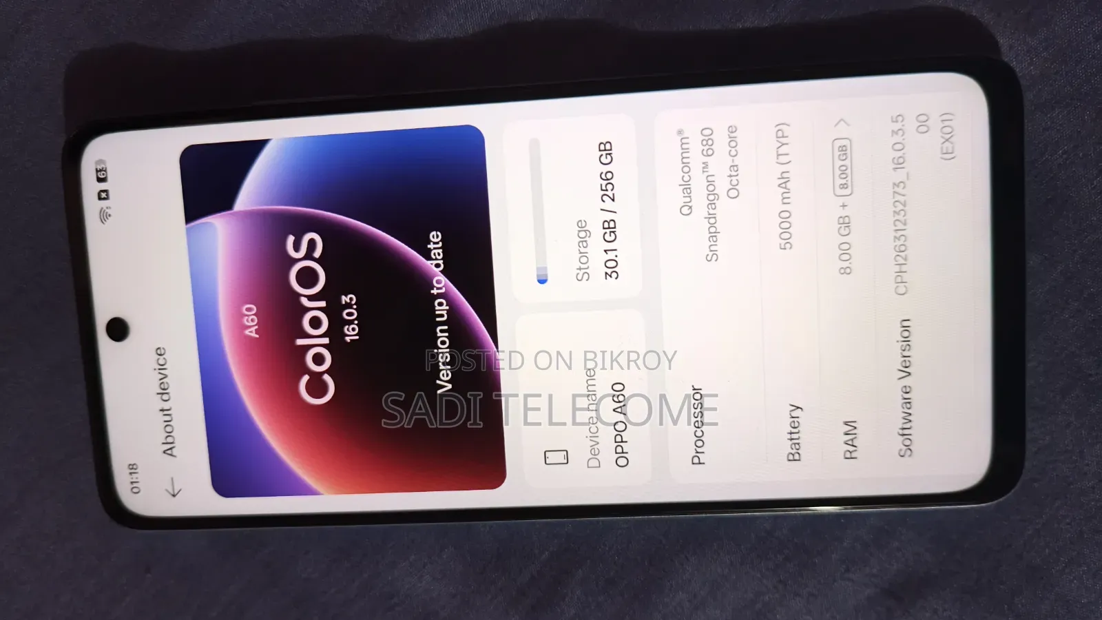 Oppo A60 256 GB Blue