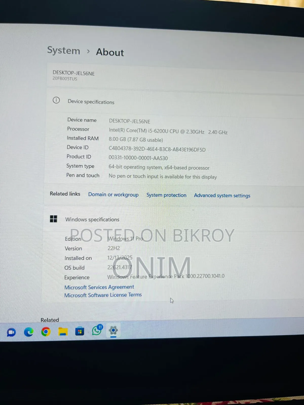 New Laptop Lenovo ThinkPad X1 Carbon 8GB Intel Core I5 HDD 256GB