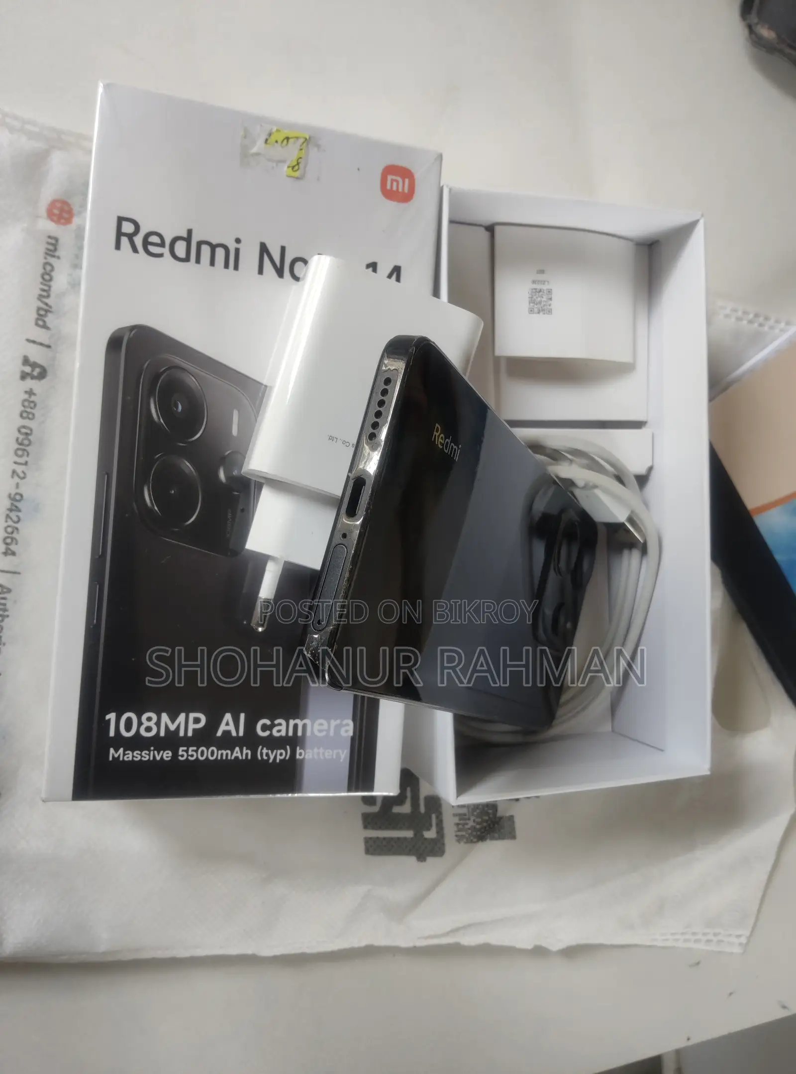Xiaomi Redmi Note 14 4G 128 GB Black
