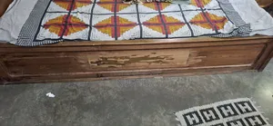 সেগুন কাঠের বক্স খাট