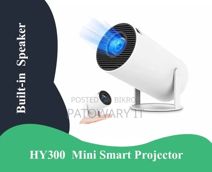 HY300 Mini Android Smart Projector (Wifi + Bluetooth)