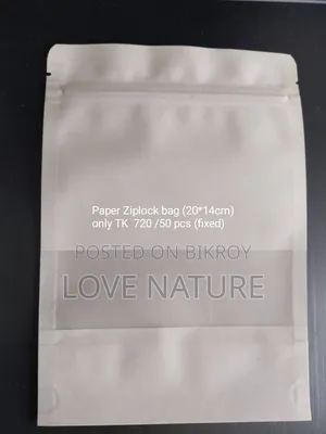 Paper Zip Lock Bag