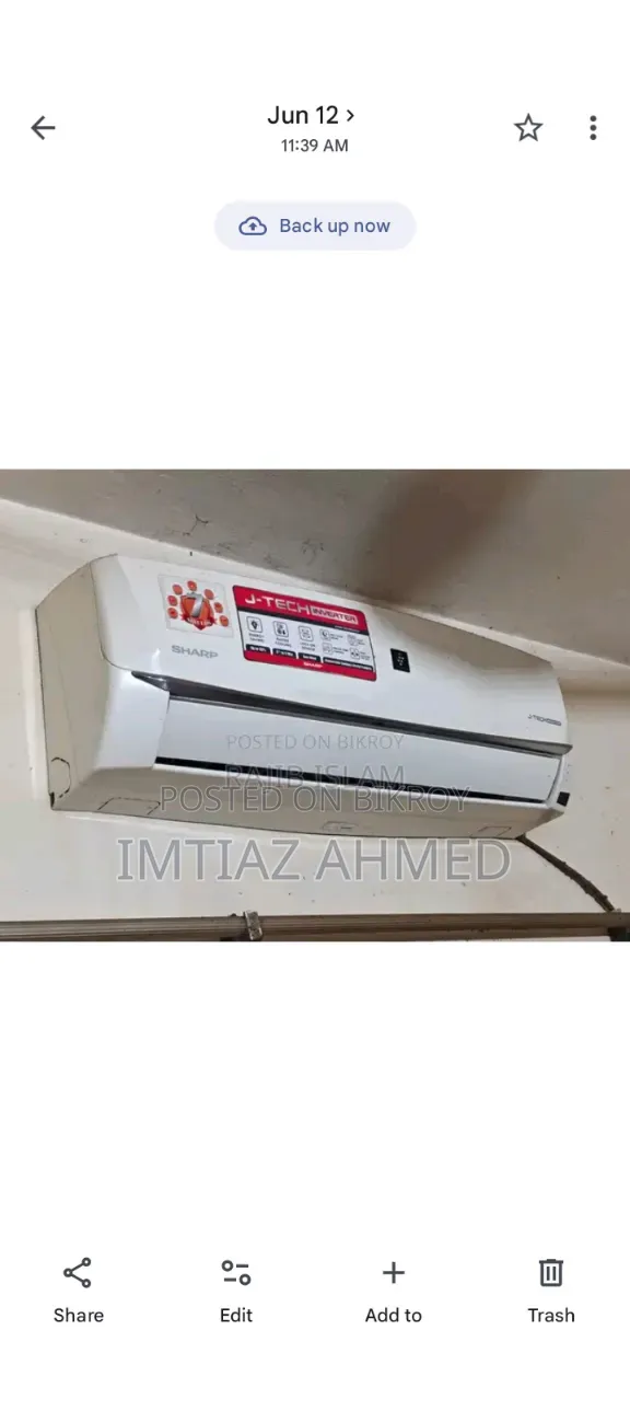 Sharp J-tech Inverter 1.5 Ton AC
