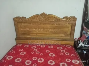5/7 feet Teak wood bed, very sturdy, you can check it thoroughly.