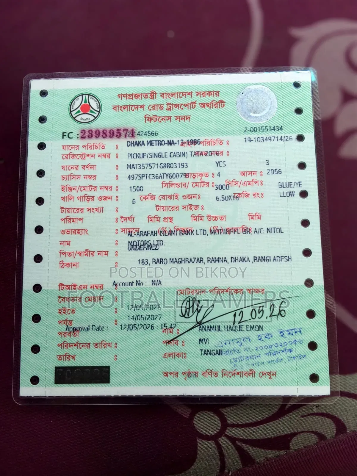 Tata 407 6 Tires Newly Installed