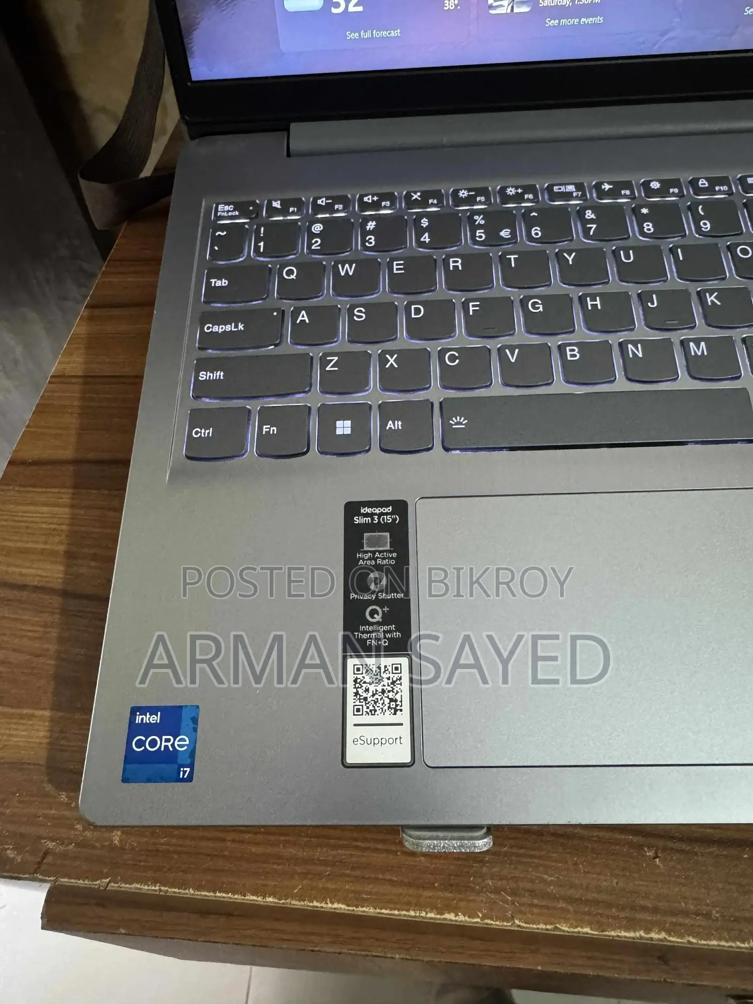 Laptop Lenovo Ideapad 3 8GB Intel Core I7 SSD 512GB