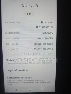 Samsung Galaxy J6 64 GB Blue