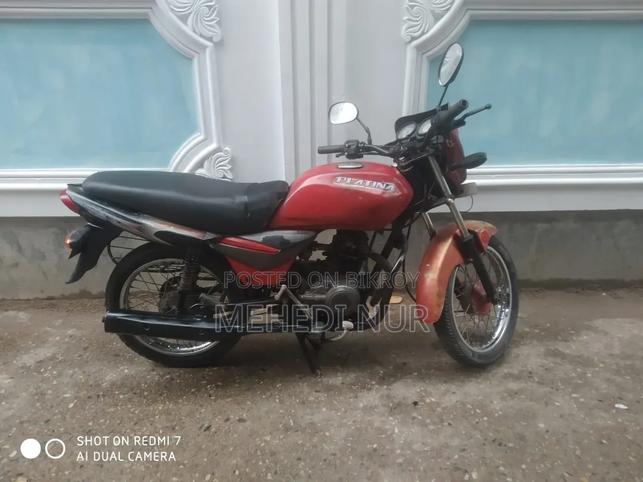 বাজাজ প্লাটিনা ১০০ ২০০৯ রেড