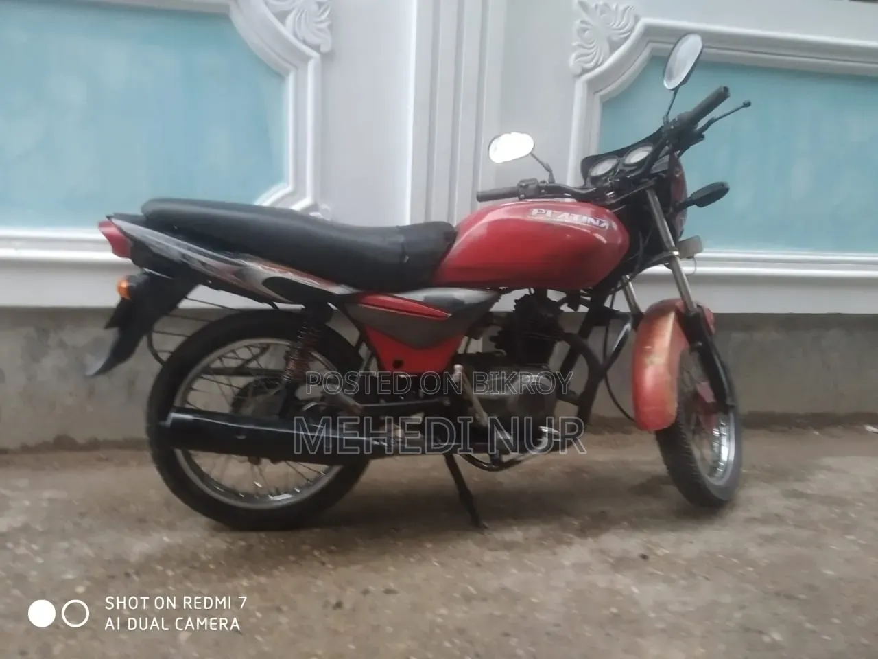 বাজাজ প্লাটিনা ১০০ ২০০৯ রেড