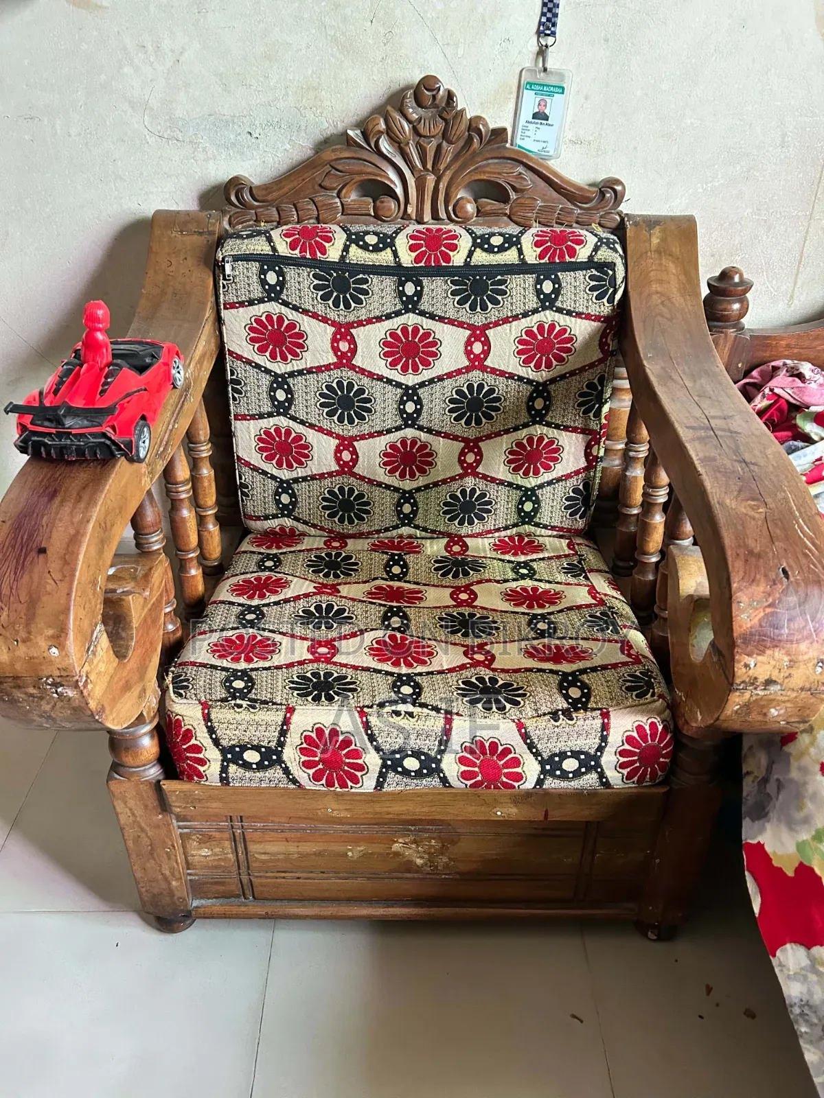 A set of teak wood sofa for sale.
