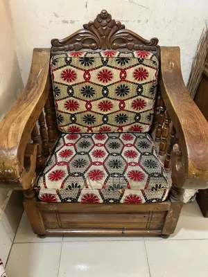 A set of teak wood sofa for sale.