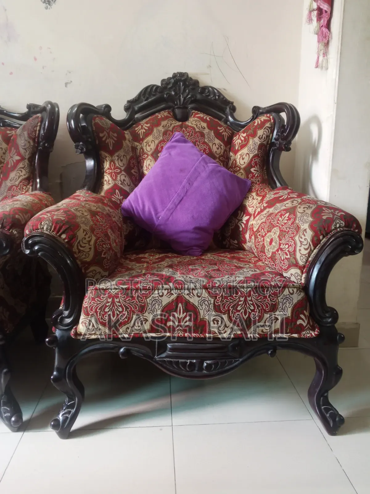 Teak Wood Victorian Sofa