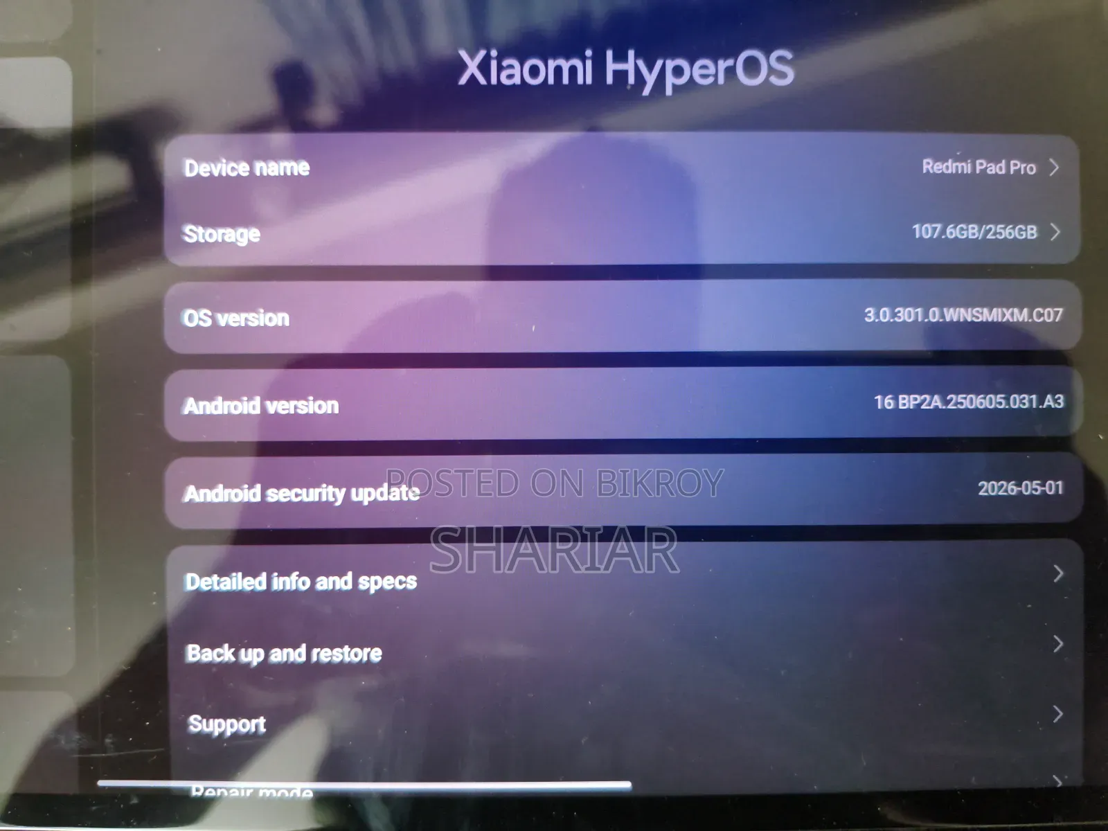 Xiaomi Redmi Pad Pro 256 GB Gray