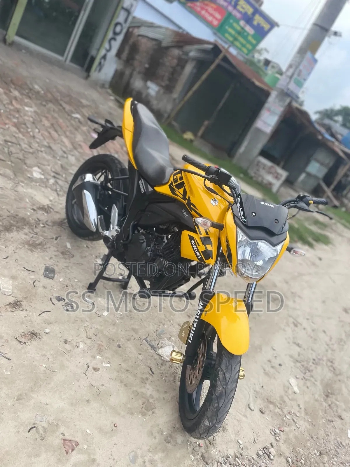 New Suzuki Gixxer Monotone 2024 Yellow