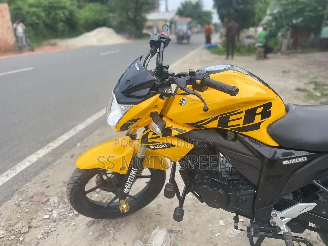 New Suzuki Gixxer Monotone 2024 Yellow