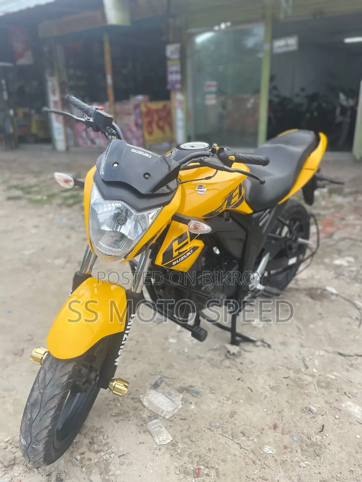 New Suzuki Gixxer Monotone 2024 Yellow