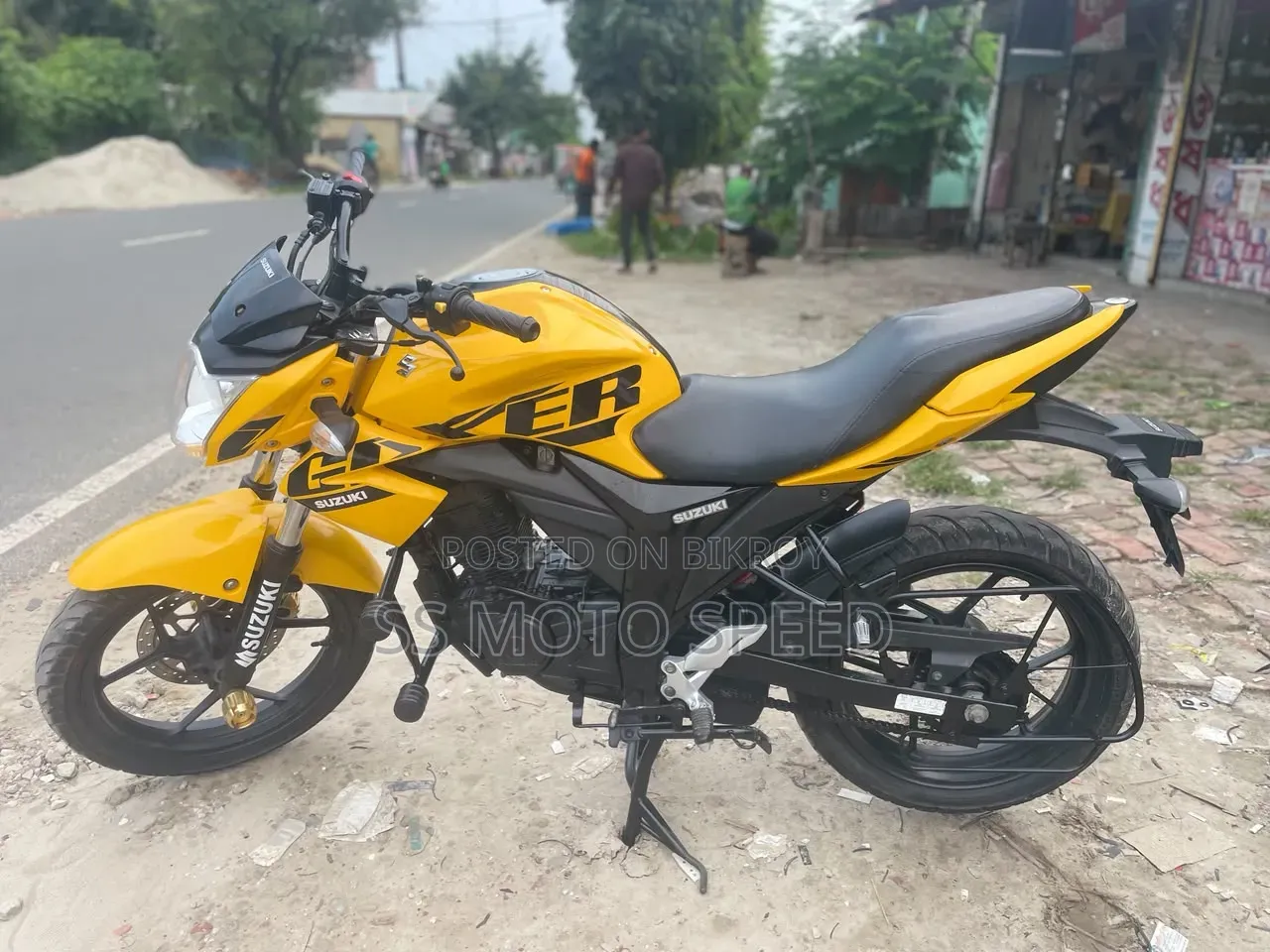 New Suzuki Gixxer Monotone 2024 Yellow