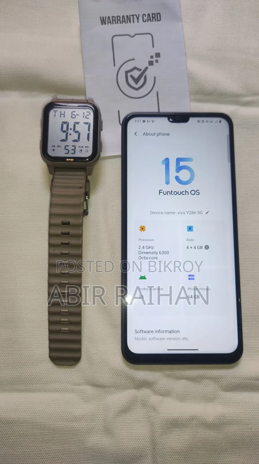 Vivo Y28s 128 GB Rose Gold