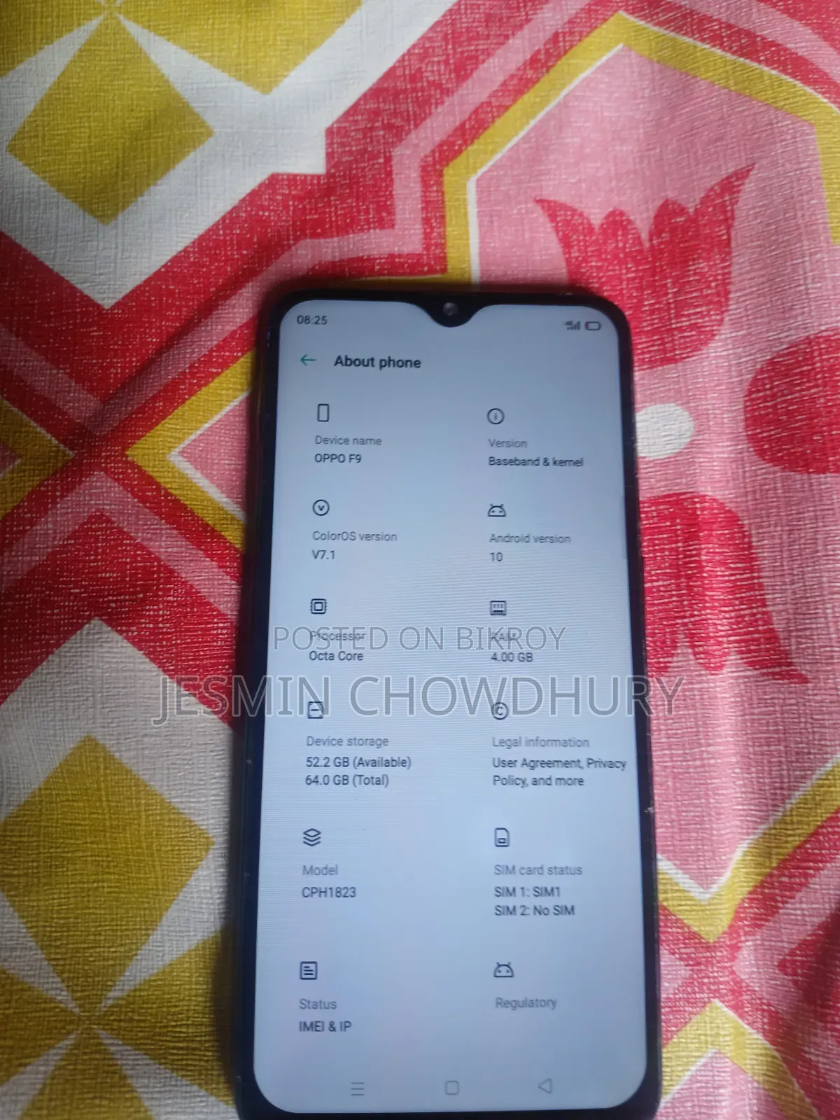 Oppo F9 64 GB Blue