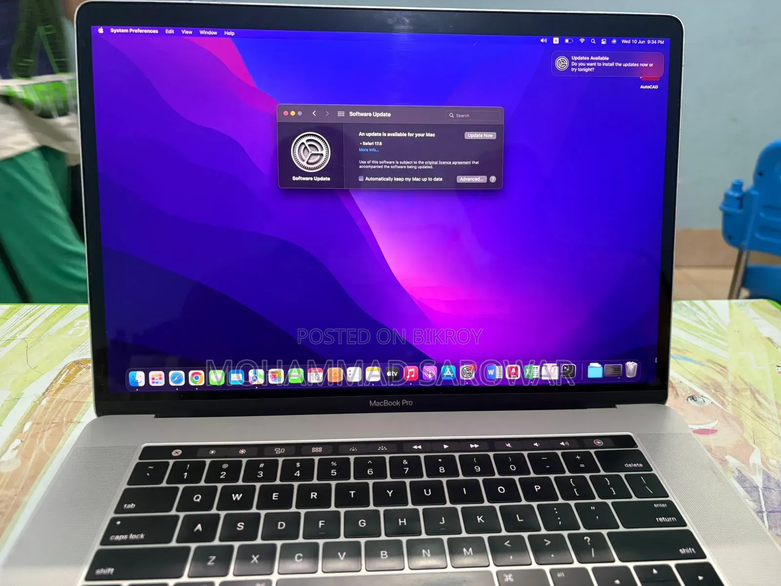 Laptop 16GB Intel Core I7 SSD 256GB