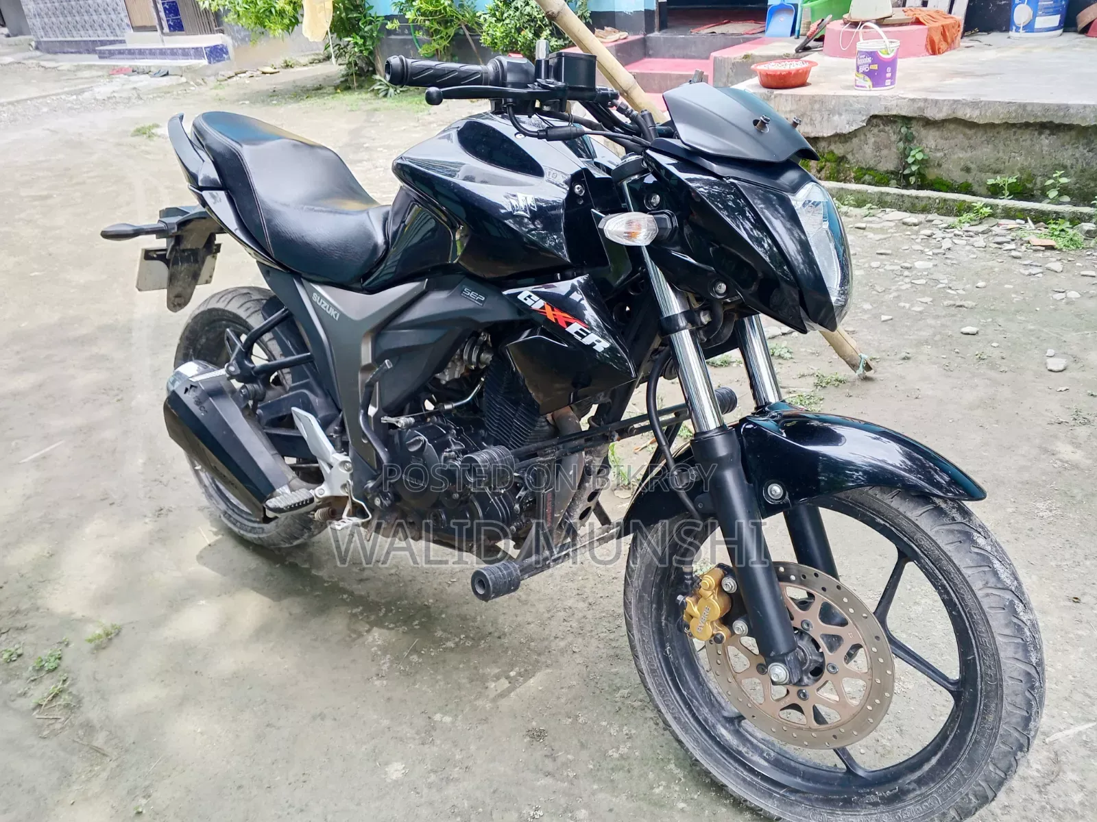 New Suzuki Gixxer Monotone 2024 Black