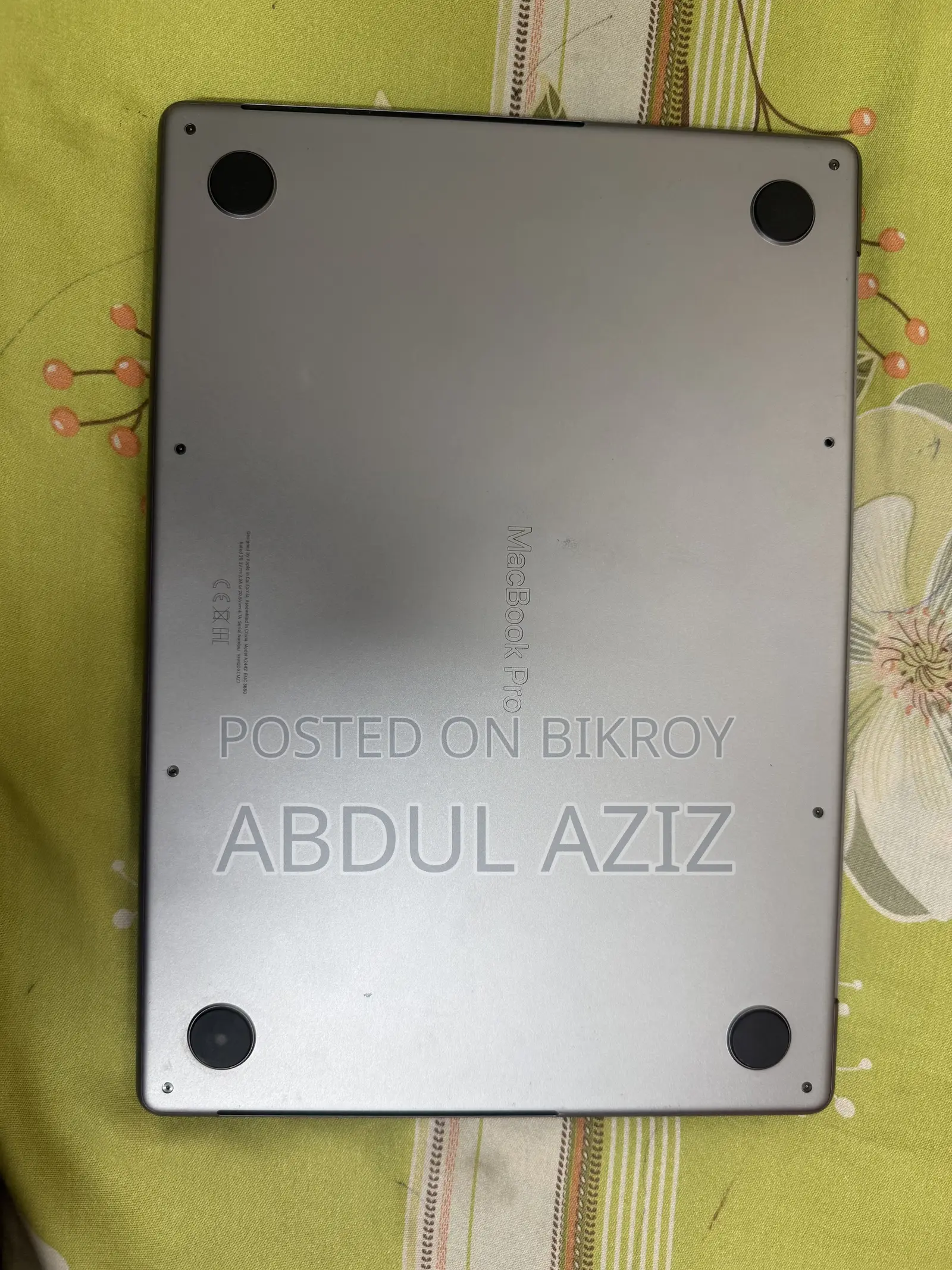 Laptop Apple MacBook Pro 2021 M1 16GB Apple M1 Pro HDD 500GB