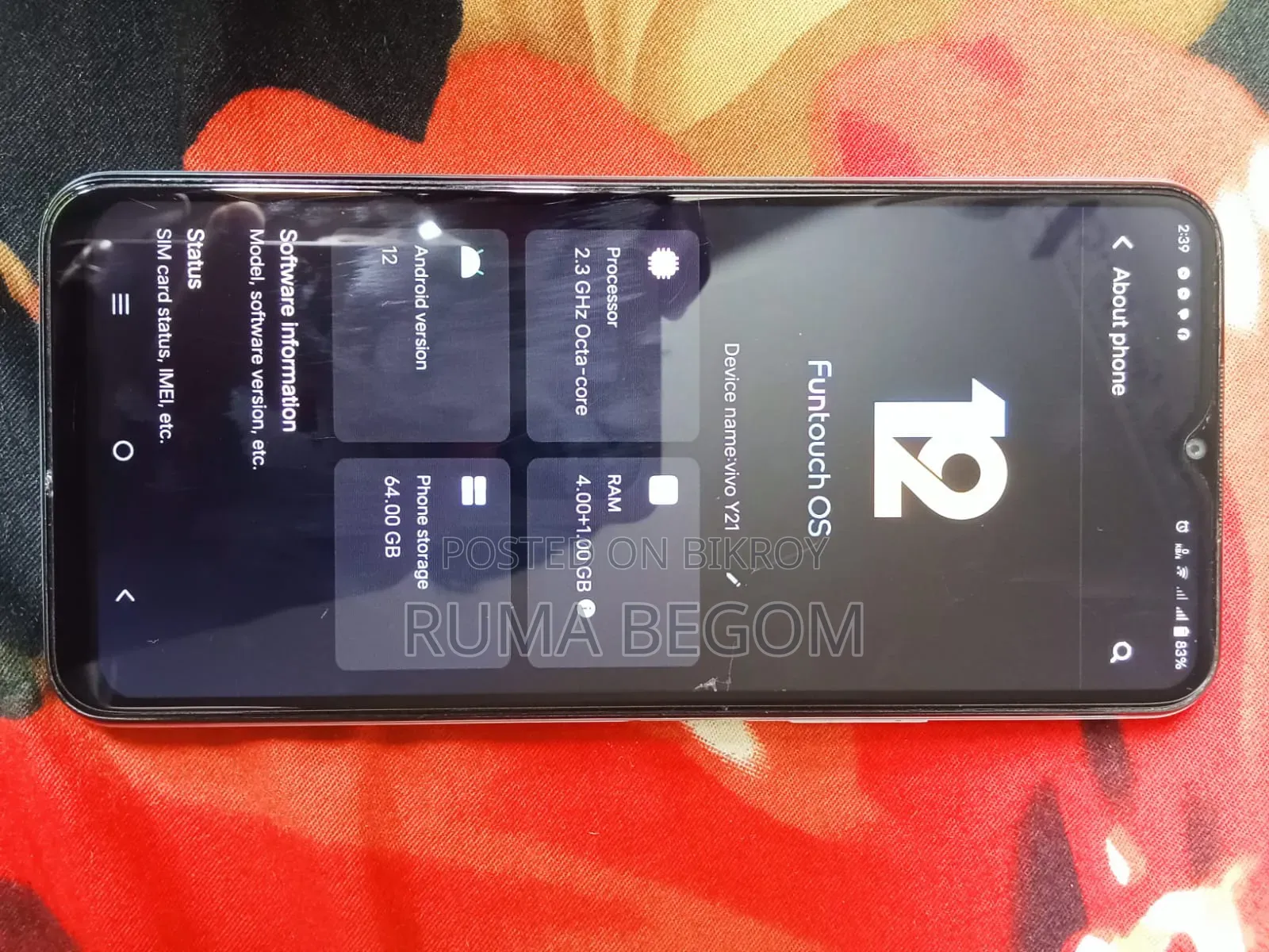 Vivo Y21 64 GB White