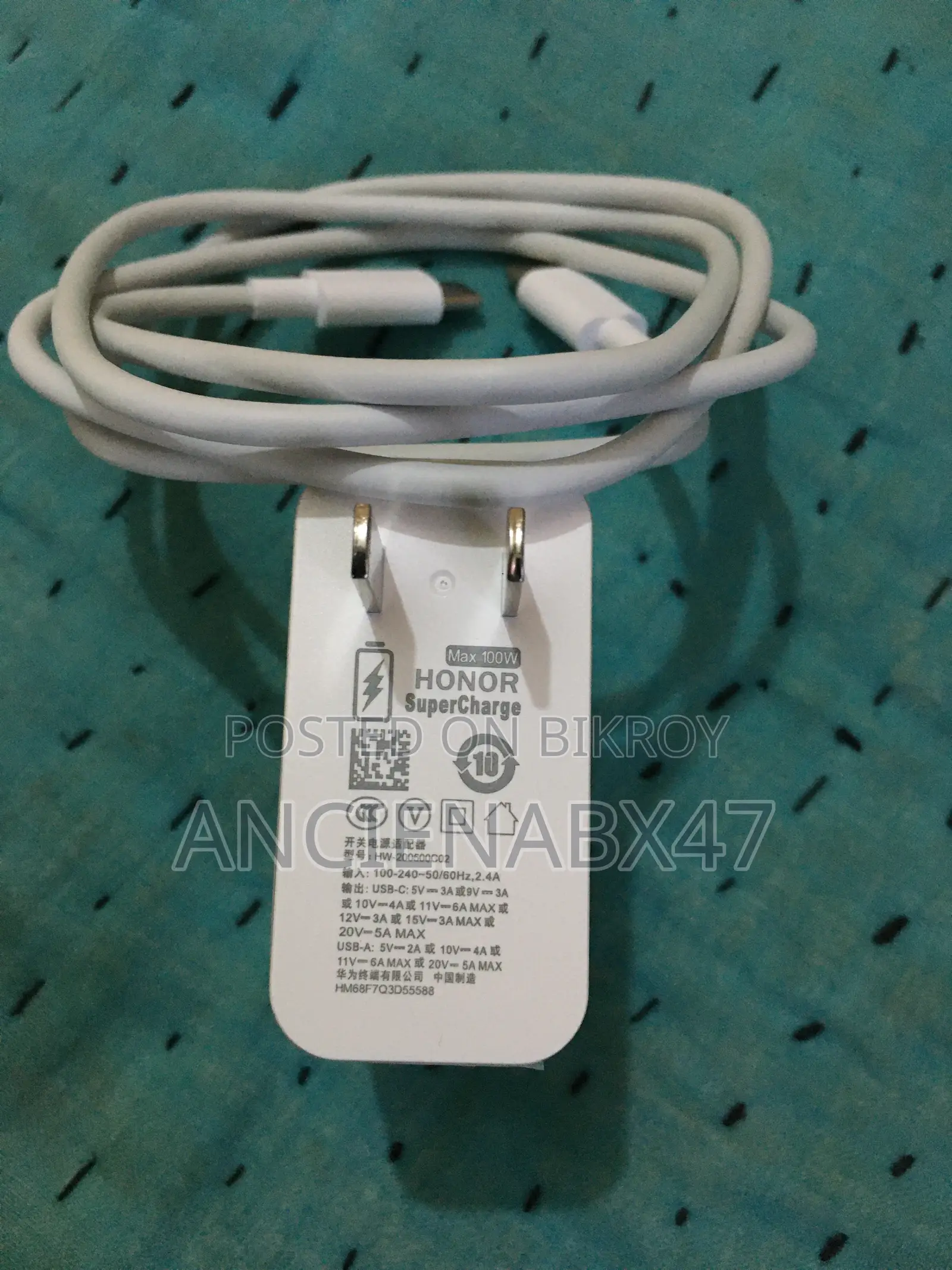 Honor 100W Dual Port Super Fast Charger Original