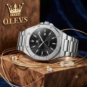 *Olevs 3613 Luxury Stainless Steel Men's Watch Master Copy (P-1622