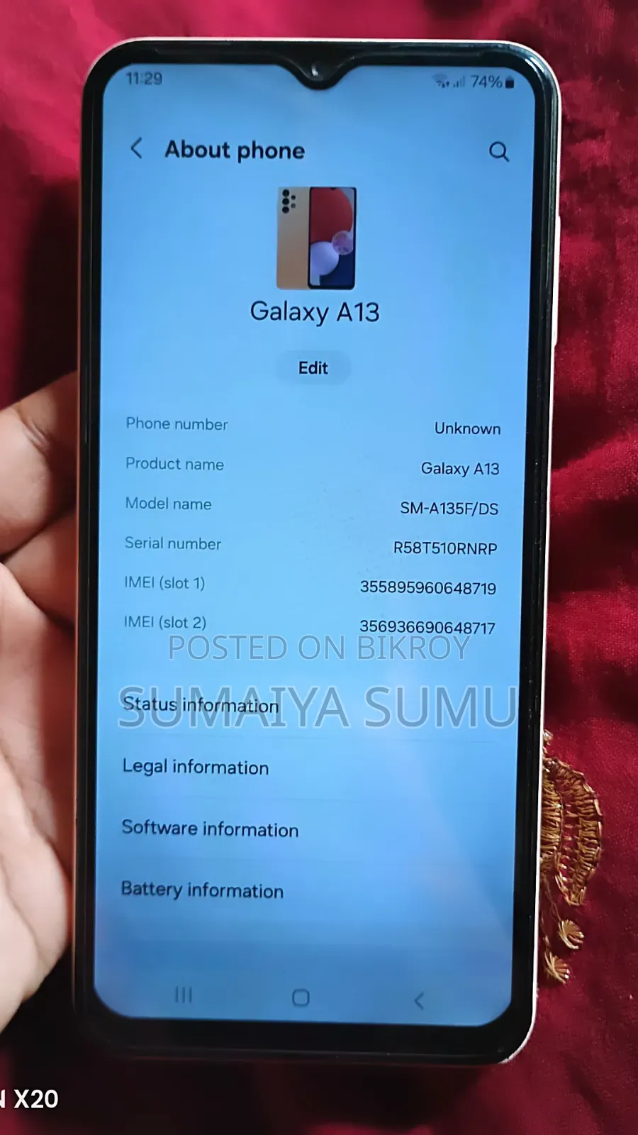 Samsung Galaxy A13 32 GB Rose Gold