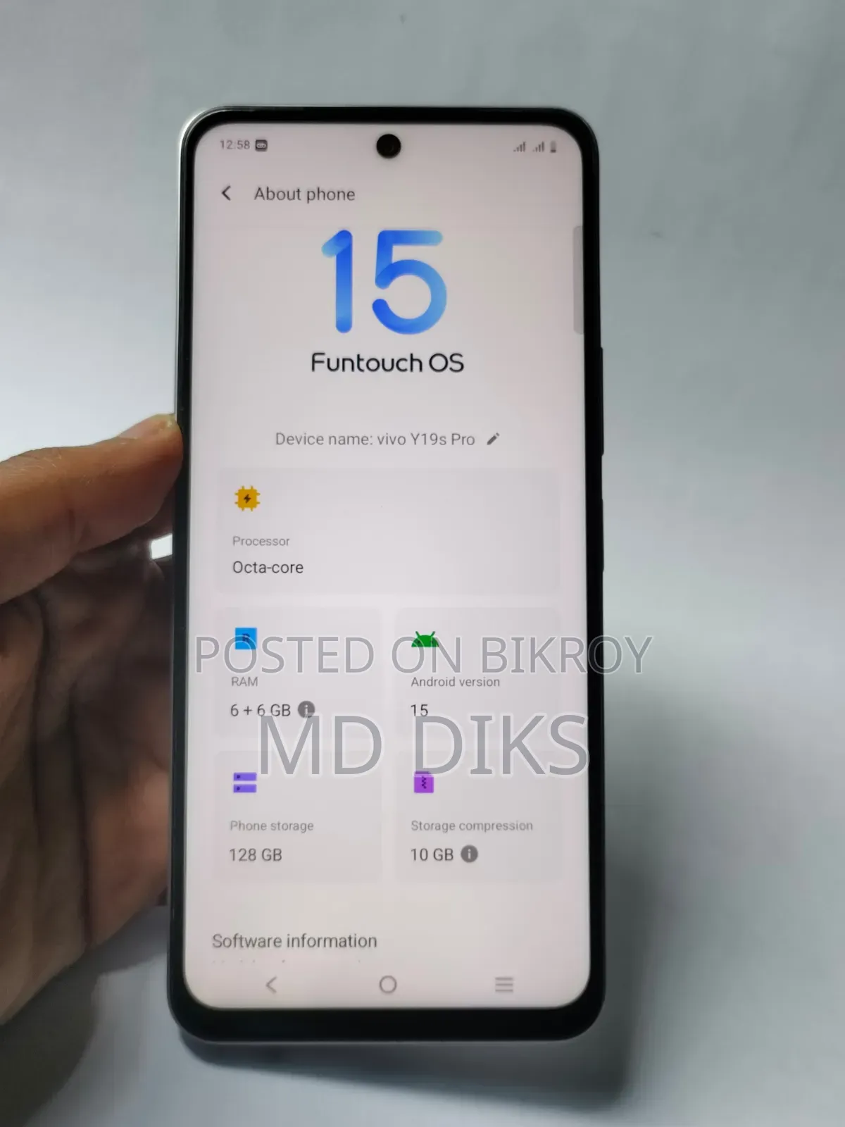 Vivo Y19s Pro 128 GB White