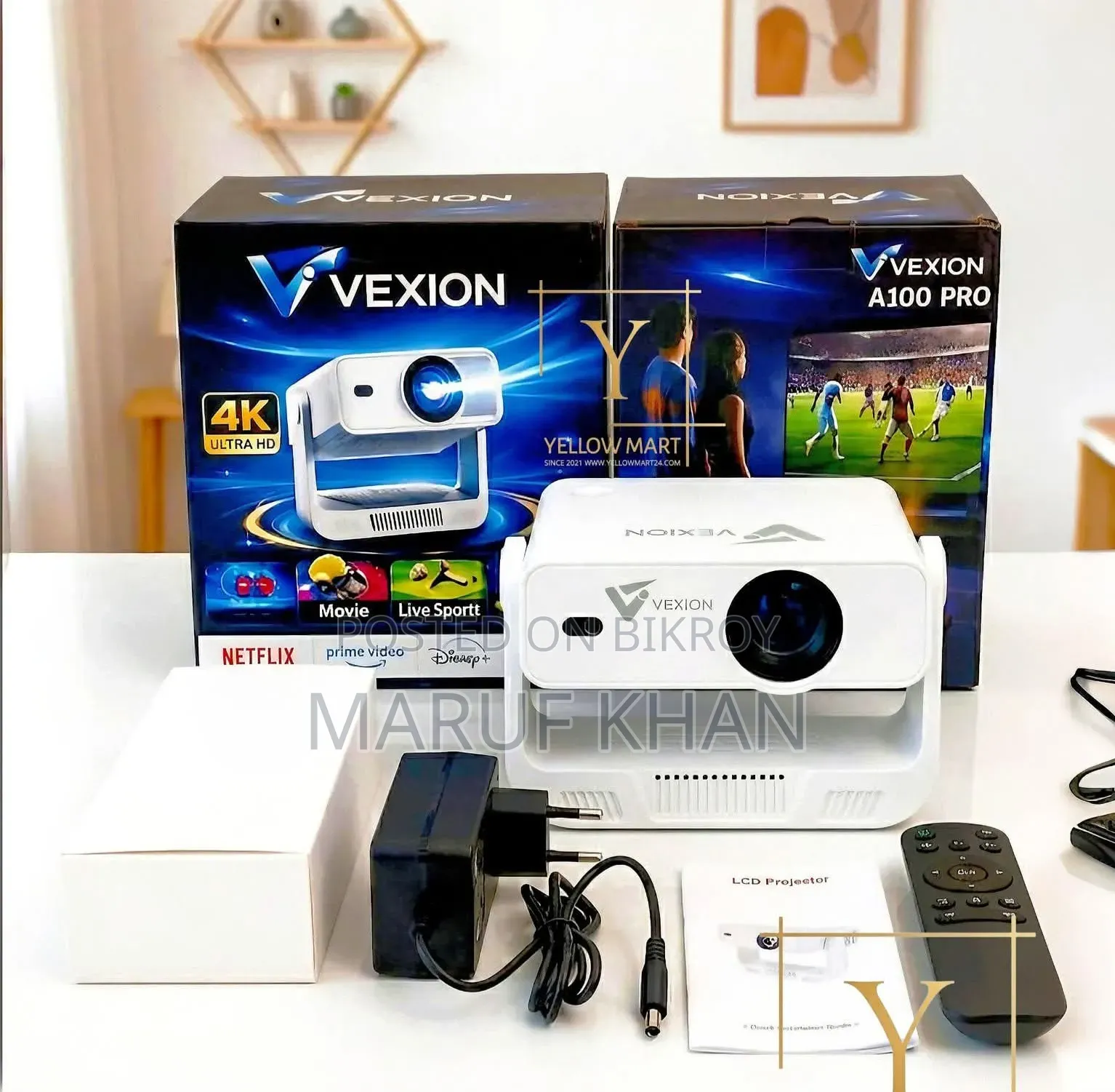 Vexion A100 Pro Supported Android Projector