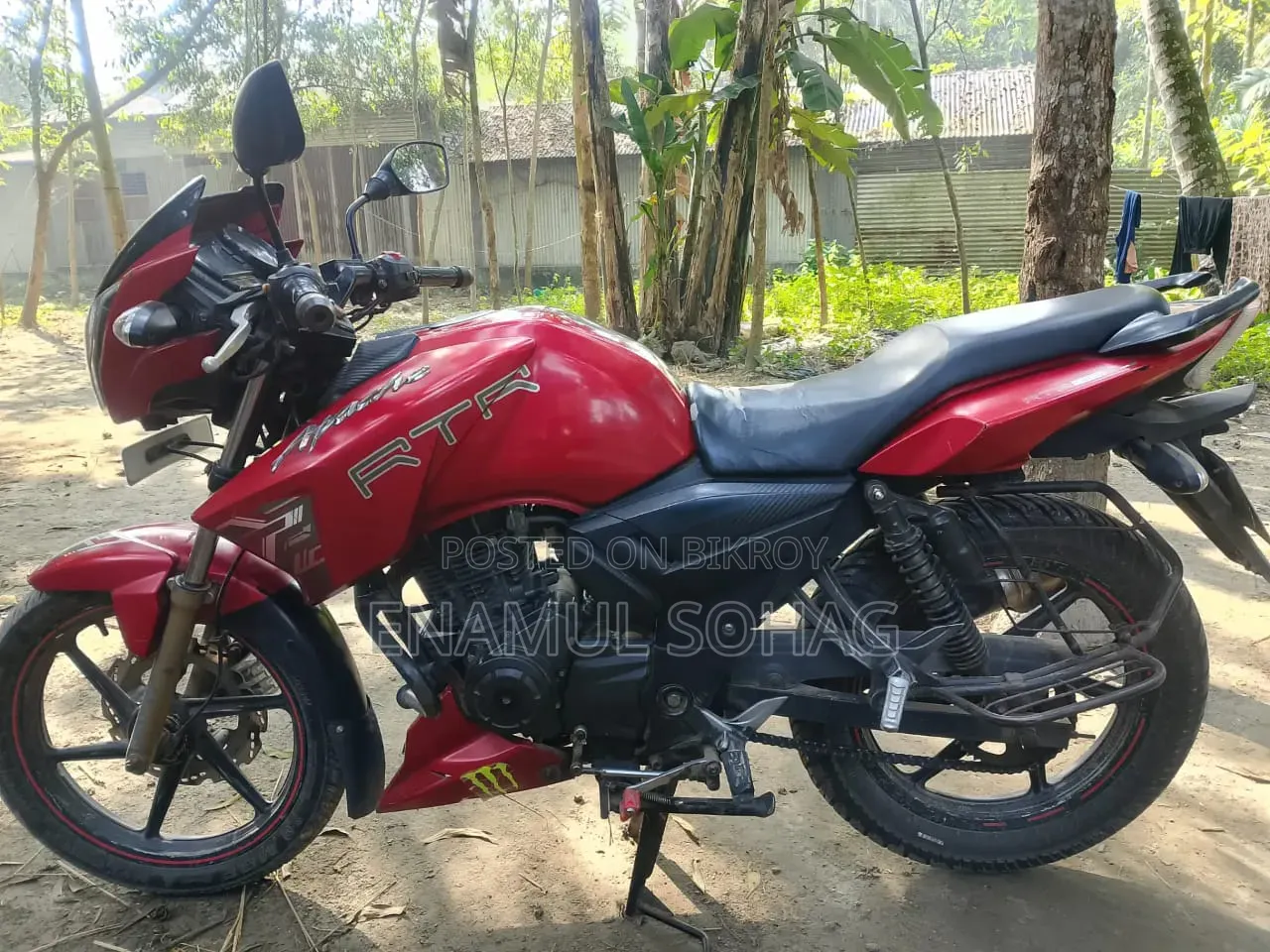 টিভিএস অ্যাপাচি আরটিআর ১৬০ ২ভি ২০১৮ রেড
