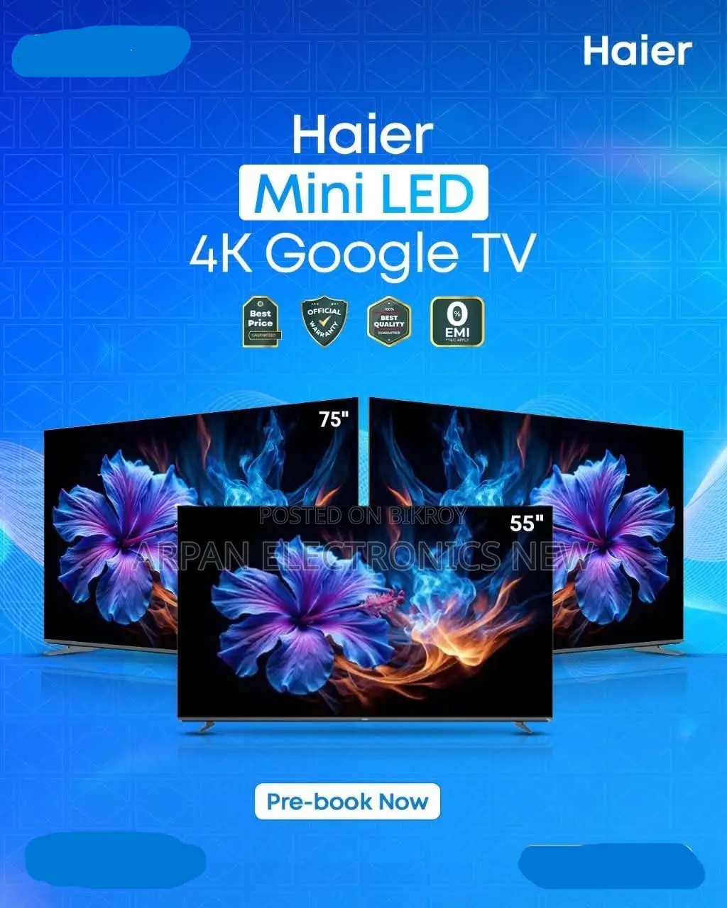 Haier H32s80gfx 32" Qled FHD Android Google Tv (Emi Available)