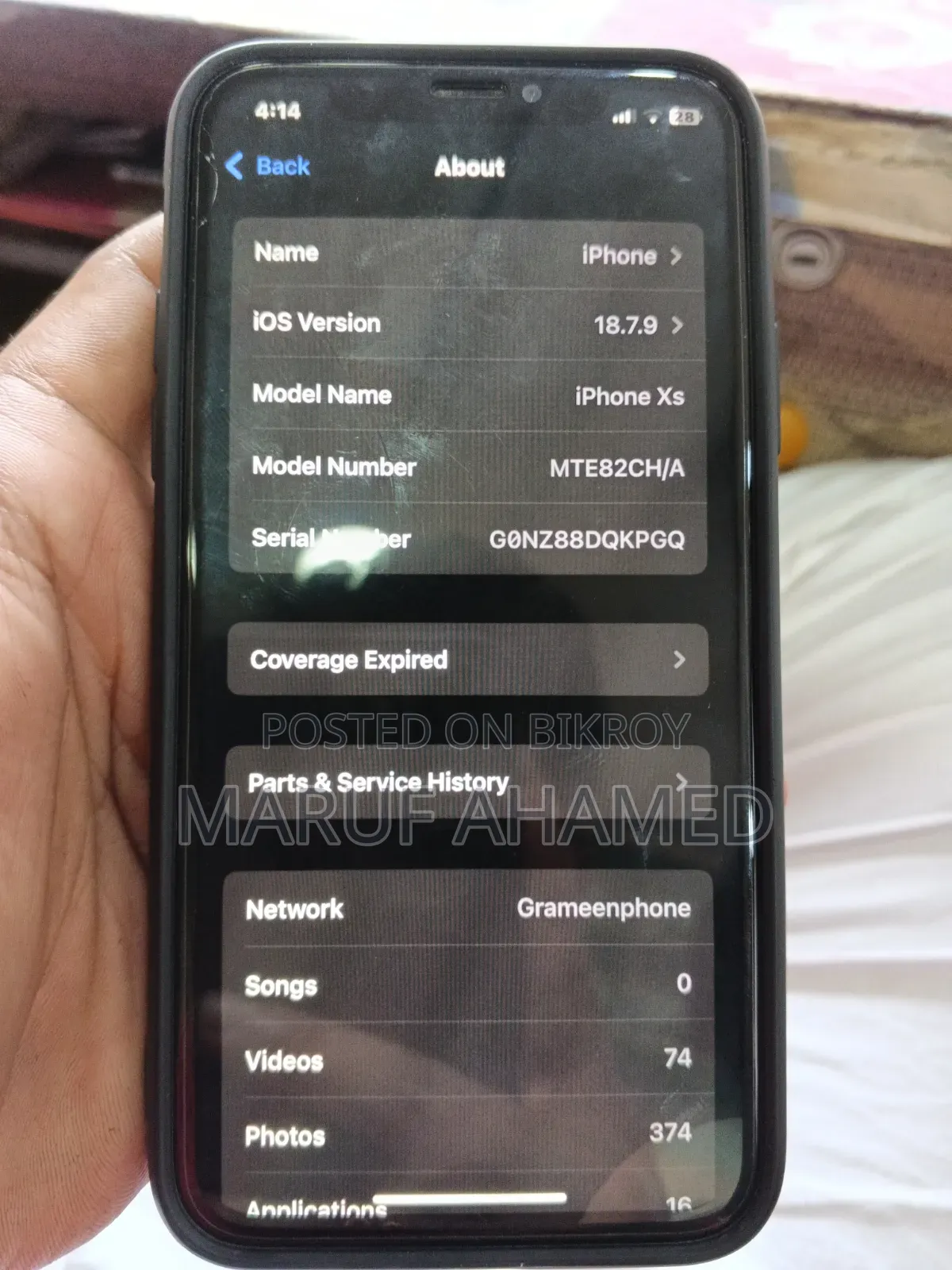 Apple iPhone XS 64 GB Gold