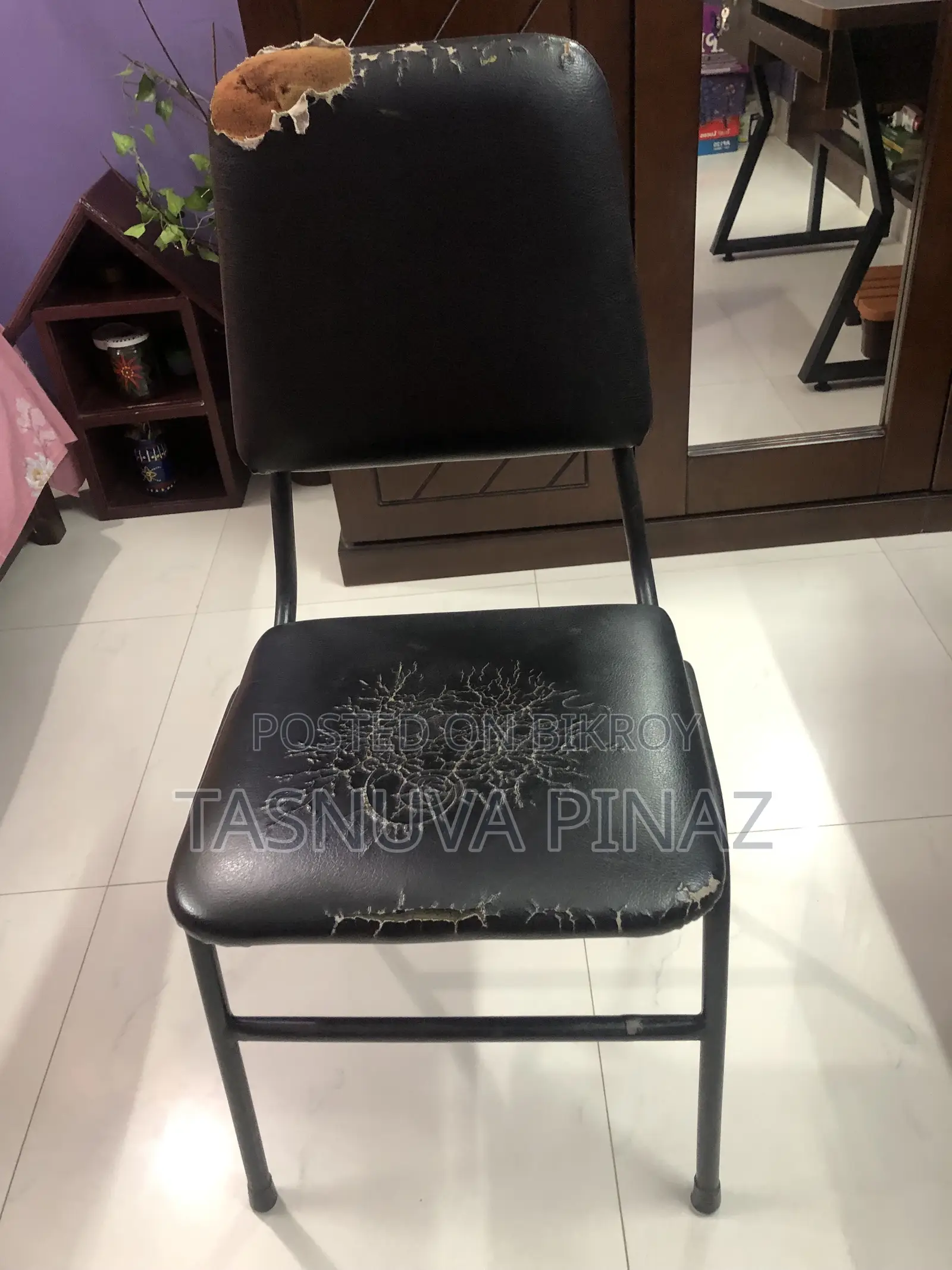 Office chair with a beautiful chair cover
